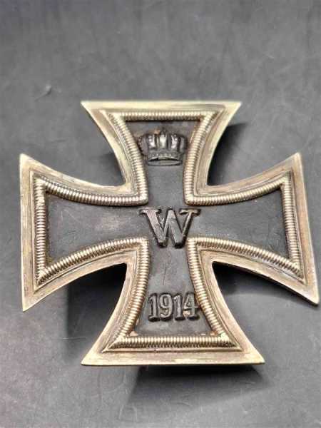 Eisernes Kreuz 1. Klasse 1914 Frontanfertigung / Reparatur Orden Ehrenzeichen