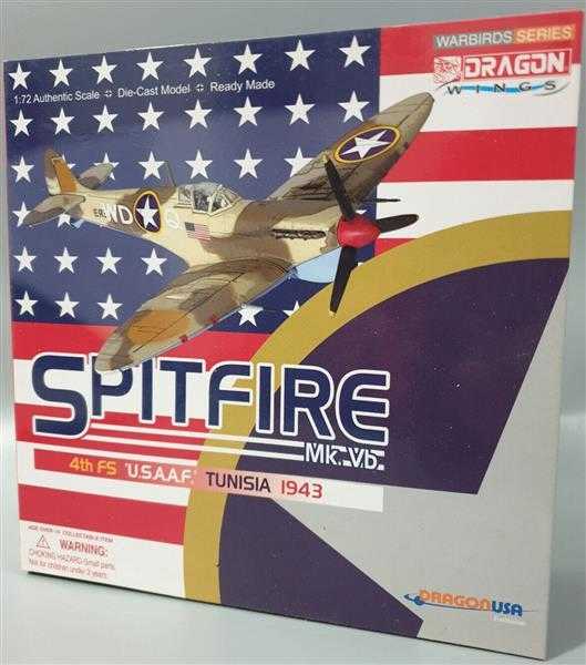 Dragon 50161 Spitfire MK VB 4th FS USAAF Tunisia 1943 Metal Fertigmodell 1:72