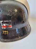 Stahlhelm Casque Steelhelmet Werkschutzhelm mit Ziegelbrecher Feuerwehrhelm M34