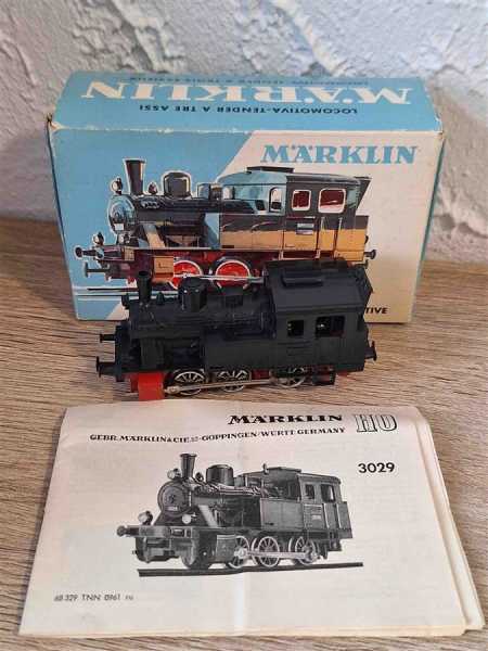 Märklin H0 3029 Dreiachsige Tenderlokomotive Modellbau Lokomotive OVP +Anleitung