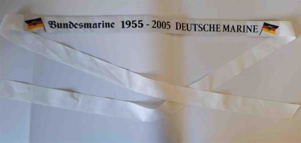 Mützenband Tellermütze Bundeswehr Bundesmarine 1955-2005 Gedenkband RAR