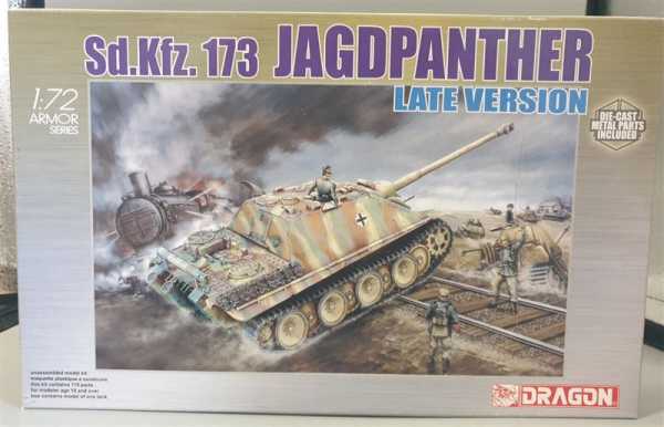 Dragon 7212 Sd.Kfz. 173 Jagdpanther Late Version + Metal Teile Panzer Tank 1:72