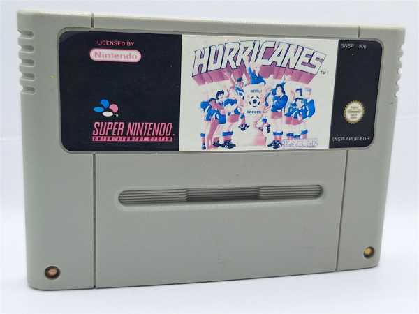 SNES Super Nintendo Modul Spiel Game Hurricanes World Soccer Fussball