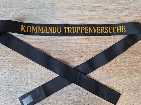 Mützenband Tellermütze Bundeswehr Bundesmarine Kommando Truppenversuche