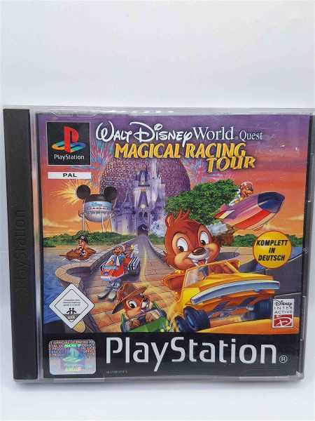 PlayStation 1 PS 1 Walt Disney World Magical Racing Tour Rennspiel mit Anleitung