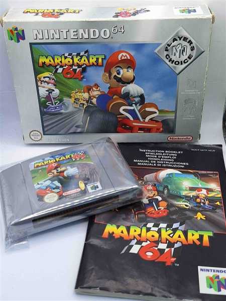 Nintendo 64 N64 Mario Kart 64 Klassiker Players Choice Rennspiel OVP Anleitung