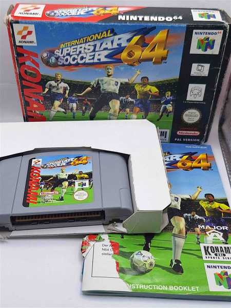 Nintendo 64 N64 International Superstar Soccer 64 Fußball ran Sat.1 Konami