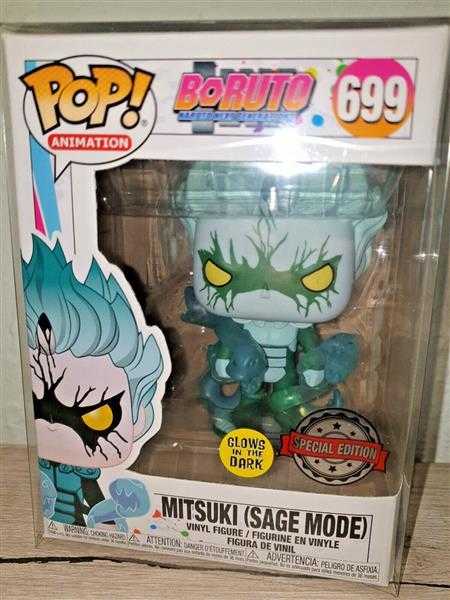 FUNKO POP Boruto Naruto Next Generations Mitsuki Sage Mode GLows Dark PROTECTOR