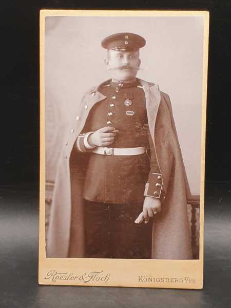 CDV um 1900 Militaria 2 Orden Spange Centenarmedaille Willhelm Koppelschloss