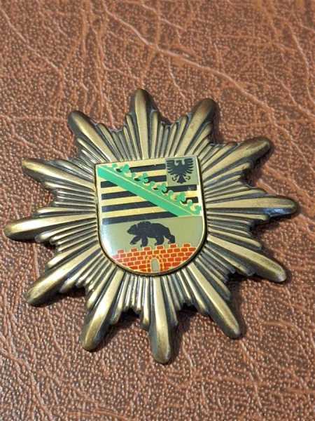 Mützenabzeichen Mützenstern Polizei Orden Badge BRD Sachsen-Anhalt