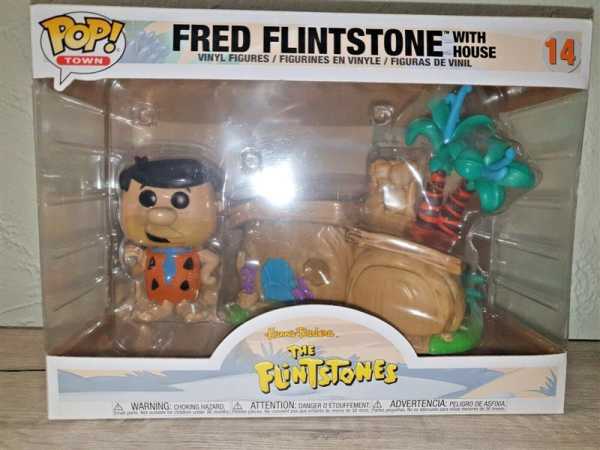 FUNKO POP Fred Flintstone with House Fred Feuerstein mit Haus 14 Großer Karton!