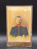 CDV um 1900 Militaria 3. Infanterie-Regiment Prinz Karl von Bayern Coloriert