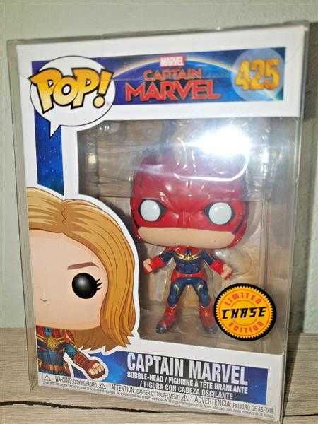 FUNKO POP Marvel Captain Marvel 425 Bobble-Head PROTECTOR Limited Chase Edition