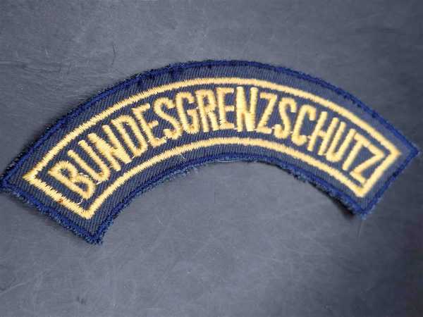 Stoffabzeichen Ärmelabzeichen Bundesgrenzschutz Bundespolizei Polizei Patch Blau