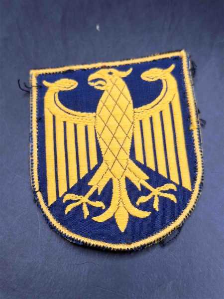 Stoff Ärmelabzeichen Bundesgrenzschutz Bundespolizei Polizei Patch Adler Gold