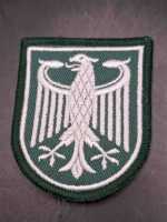 Stoff Ärmelabzeichen Bundesgrenzschutz Bundespolizei Polizei Patch Adler Silber