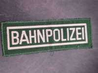 Stoffabzeichen Ärmelabzeichen Patch Bahnpolizei alt...