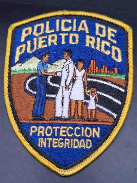 Polizei Ärmelabzeichen Patch Policia de Puerto Rico Proteccion Integridad