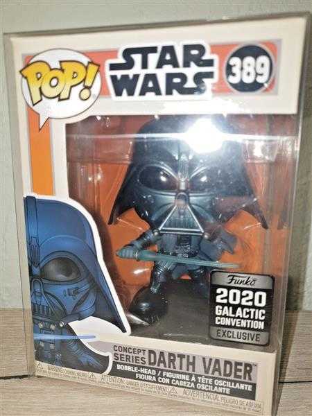 FUNKO POP Star Wars Darth Vader 389 Bobble-Head Galactic Conventi 2020 PROTECTOR