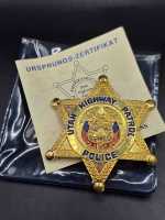 Utah Highway Patrol Police Badge Polizei US Abzeichen...