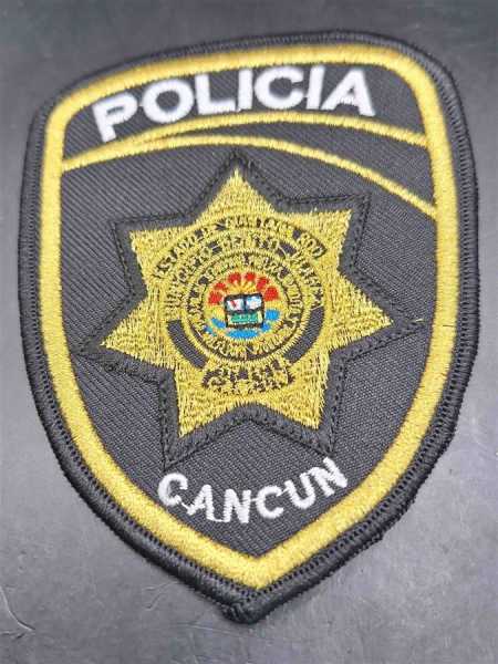 Ärmelabzeichen Stoffabzeichen Patch Mexiko Policia Police Polizei Cancun