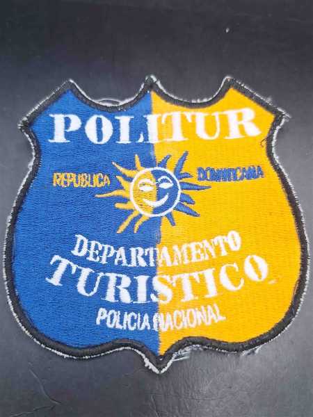 Ärmelabzeichen Patch Politur Republica Dominicana Departamento Turistico Policia