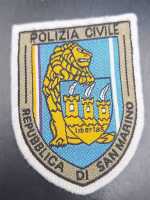 Ärmelabzeichen Stoffabzeichen Patch Polizia Civile Repubblica di San Marino