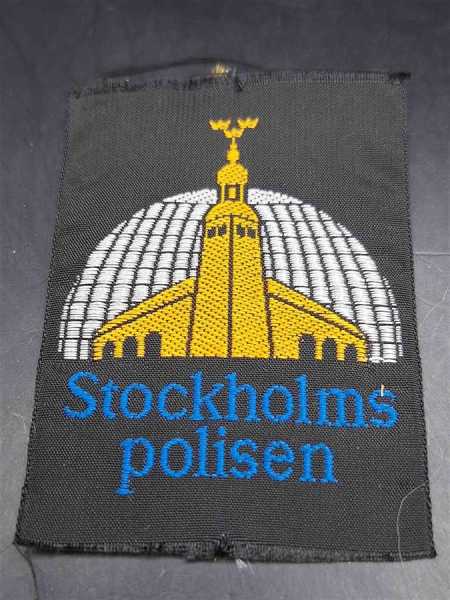 Ärmelabzeichen Stoffabzeichen Patch Schweden Polisen Stockholms Polisen