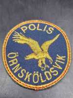 Ärmelabzeichen Stoff Patch Schweden Police Sweden...