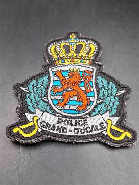 Ärmelabzeichen Patch Luxembourg Klett Police Grand Ducale Wappen Krone RAR