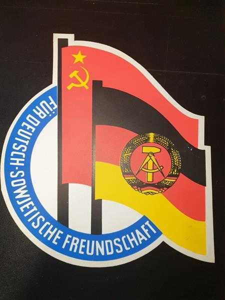 Für Deutsch Sowjetische Freundschaft CCCP Russland Logo Wandbild DDR NVA 24cm