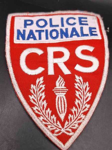 Ärmelabzeichen Patch Frankreich France Police Nationale CRS