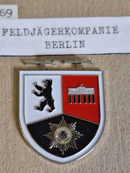 Brustanhänger Bundeswehr Verbandsabzeichen Feldjägerkompanie Berlin Bär