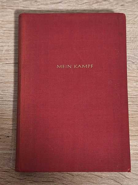 Adolf Hitler Mein Kampf Rote Tornister Ausgabe sehr Selten Kriegsjahr 1940 mit Bild