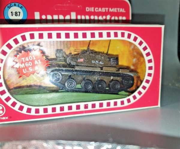 Landmaster T401 M60 A1 USA US Army Panzer Die Cast Metal Tank Model 1:87