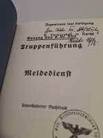 Truppenführung Meldedienst 1938 Dienstvorschrift...