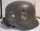 Stahlhelm Wehrmacht M35 Glocke Steelhelmet Militaria Q66 2 Embleme