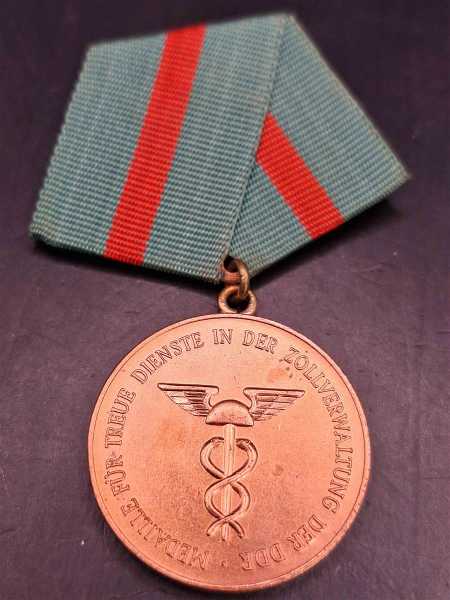 DDR Orden NVA Medaille für treue Dienste in der Zollverwaltung der DDR Bronze