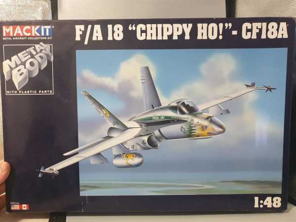 MACKIT 2003 F/A 18 Chippy Ho! CF18A 2 Decals Modellbausatz Metal Body 1:48 RAR