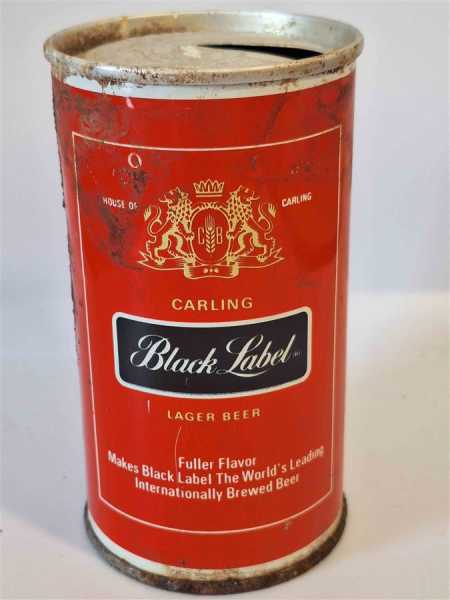 Black Label Lager Beer Werbung Since 1840 Blechdose Leer! House of Carling