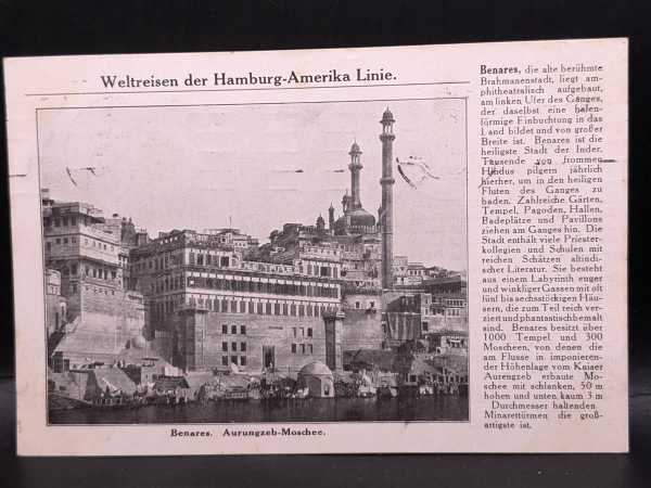 AK Ansichtskarte Weltreisen der Hamburg-Amerika Linie Benares Aurungzeb-Moschee