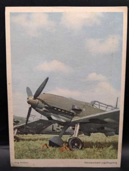 AK Ansichtskarte Postkarte Original Farbfoto Messerschmitt Jagdflugzeug Me 109