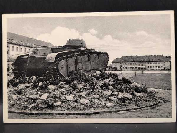 AK Ansichtskarte Postkarte 2. WK Panzer Wünsdorf Zossen Partie in der Kaserne