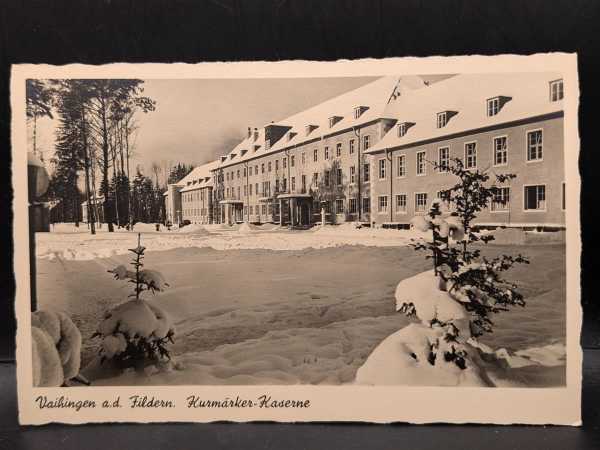 AK Ansichtskarte Postkarte 2. WK Vaihingen a.d. Fildern Kurmärker Kaserne