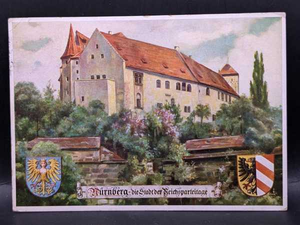 AK Ansichtskarte Postkarte 2. WK Nürnberg die Stadt der Reichsparteitage