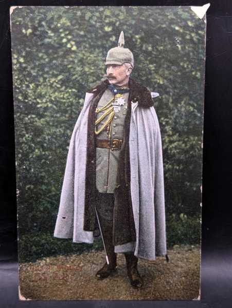 AK Ansichtskarte Postkarte Kaiser Wilhelm Eiserne Kreuz Uniform Halsorden