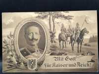 AK Ansichtskarte Postkarte Mit Gott für Kaiser und...