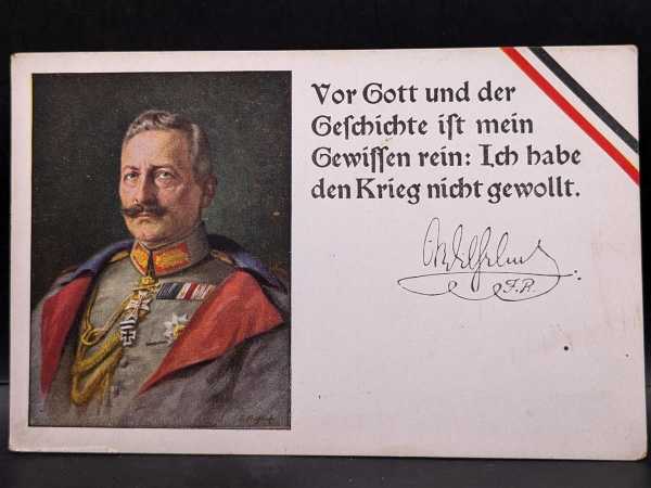 Vor Gott und der Geschichte ist mein Gewissen Rein General Wilhelm Farbe Orden