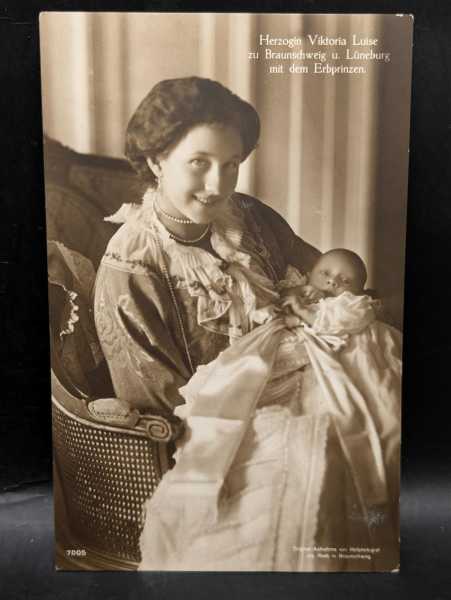 Ansichtskarte Postkarte Herzogin Viktoria Luise Braunschweig Lüneburg Erbprinzen