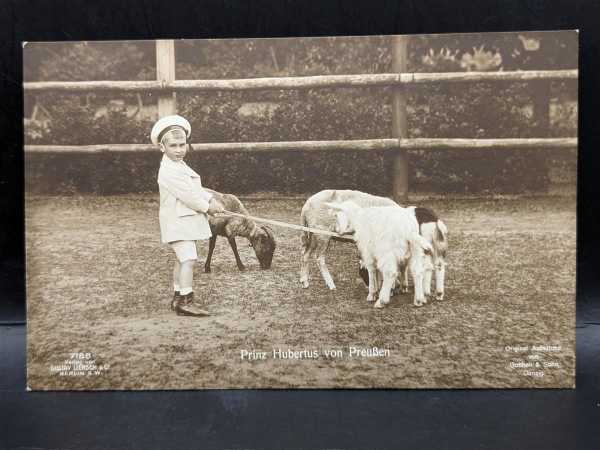 AK Ansichtskarte Postkarte Prinz Hubertus von Preußen Mützenband